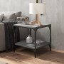 Mesa de centro madera contrachapada gris Sonoma 50x50x40 cm de vidaXL, Mesas de centro - Ref: Foro24-819375, Precio: 42,42 €,...
