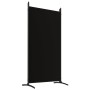 Biombo divisor de 5 paneles de tela negro 433x180 cm de vidaXL, Divisores de ambientes - Ref: Foro24-350269, Precio: 60,85 €,...