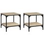 Mesas auxiliares 2 uds contrachapada roble Sonoma 40x40x40 cm de vidaXL, Mesas de centro - Ref: Foro24-819380, Precio: 53,95 ...