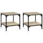 Mesas auxiliares 2 uds contrachapada roble Sonoma 40x40x40 cm de vidaXL, Mesas de centro - Ref: Foro24-819380, Precio: 53,29 ...