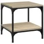 Mesas auxiliares 2 uds contrachapada roble Sonoma 40x40x40 cm de vidaXL, Mesas de centro - Ref: Foro24-819380, Precio: 53,29 ...
