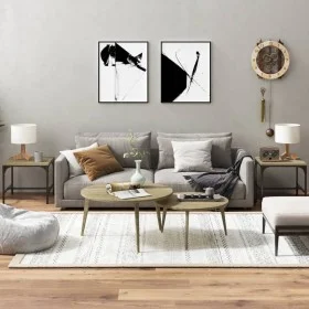 Side tables 2 pcs Sonoma oak wood 40x40x35 cm by vidaXL, Coffee table - Ref: Foro24-819405, Price: 33,63 €, Discount: %
