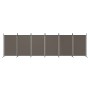 Biombo divisor de 6 paneles de tela gris antracita 520x180 cm de vidaXL, Divisores de ambientes - Ref: Foro24-350272, Precio:...