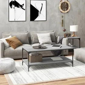 Gray Sonoma plywood coffee table 100x50x40 cm by vidaXL, Coffee table - Ref: Foro24-819365, Price: 59,65 €, Discount: %