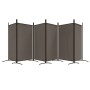 Biombo divisor de 6 paneles de tela gris antracita 520x180 cm de vidaXL, Divisores de ambientes - Ref: Foro24-350272, Precio:...