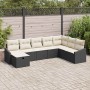 Conjunto de sofá de jardín 8 pcs Negro 55 x 62 x 69 cm en Sofás de exterior | Comprar online en Foru.es