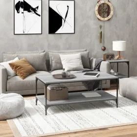 Mesa de centro madera contrachapada gris Sonoma 80x50x40 cm de vidaXL, Mesas de centro - Ref: Foro24-819370, Precio: 56,02 €,...