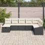 Conjunto de sofá de jardín 8 pcs Negro 55 x 62 x 69 cm en Sofás de exterior | Comprar online en Foru.es