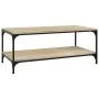Mesa de centro madera contrachapada roble Sonoma 80x50x40 cm de vidaXL, Mesas de centro - Ref: Foro24-819368, Precio: 57,78 €...