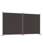 Biombo divisor de 2 paneles de tela marrón 348x180 cm de vidaXL, Divisores de ambientes - Ref: Foro24-350275, Precio: 36,19 €...