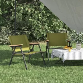 Sillas de camping 2 uds tela Oxford verde 54x43x59 cm de vidaXL, Sillas de jardín - Ref: Foro24-319483, Precio: 83,84 €, Desc...
