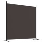 Biombo divisor de 2 paneles de tela marrón 348x180 cm de vidaXL, Divisores de ambientes - Ref: Foro24-350275, Precio: 36,19 €...