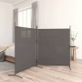 Biombo divisor de 2 paneles de tela gris antracita 348x180 cm de vidaXL, Divisores de ambientes - Ref: Foro24-350276, Precio:...