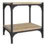 Mueble para TV contrachapada y acero roble Sonoma 40x33x41 cm de vidaXL, Muebles TV - Ref: Foro24-819303, Precio: 33,84 €, De...
