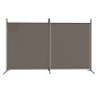 Biombo divisor de 2 paneles de tela gris antracita 348x180 cm de vidaXL, Divisores de ambientes - Ref: Foro24-350276, Precio:...