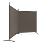 Biombo divisor de 2 paneles de tela gris antracita 348x180 cm de vidaXL, Divisores de ambientes - Ref: Foro24-350276, Precio:...