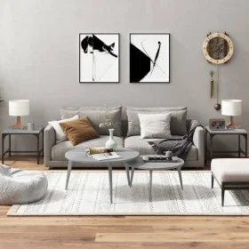 Beistelltische 2 Stück Sperrholz Sonoma grau 40x40x35 cm von vidaXL, Couchtisch - Ref: Foro24-819409, Preis: 34,85 €, Rabatt: %