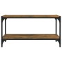 Mueble para TV contrachapada y acero roble ahumado 80x33x41 cm de vidaXL, Muebles TV - Ref: Foro24-819334, Precio: 44,70 €, D...