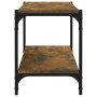 Mueble para TV contrachapada y acero roble ahumado 80x33x41 cm de vidaXL, Muebles TV - Ref: Foro24-819334, Precio: 44,70 €, D...