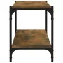 Mueble para TV contrachapada y acero roble ahumado 80x33x41 cm de vidaXL, Muebles TV - Ref: Foro24-819334, Precio: 44,13 €, D...