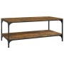 Mesa de centro madera contrachapada roble ahumado 100x50x40 cm de vidaXL, Mesas de centro - Ref: Foro24-819364, Precio: 58,55...