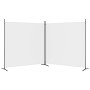 Biombo divisor de 2 paneles de tela blanco 348x180 cm de vidaXL, Divisores de ambientes - Ref: Foro24-350274, Precio: 37,67 €...