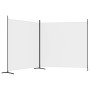 Biombo divisor de 2 paneles de tela blanco 348x180 cm de vidaXL, Divisores de ambientes - Ref: Foro24-350274, Precio: 37,67 €...