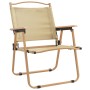 Sillas de camping 2 uds tela Oxford beige 54x55x78 cm de vidaXL, Sillas de jardín - Ref: Foro24-319484, Precio: 118,34 €, Des...