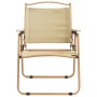Sillas de camping 2 uds tela Oxford beige 54x55x78 cm de vidaXL, Sillas de jardín - Ref: Foro24-319484, Precio: 118,34 €, Des...