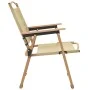 Sillas de camping 2 uds tela Oxford beige 54x55x78 cm de vidaXL, Sillas de jardín - Ref: Foro24-319484, Precio: 105,51 €, Des...