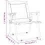 Sillas de camping 2 uds tela Oxford beige 54x55x78 cm de vidaXL, Sillas de jardín - Ref: Foro24-319484, Precio: 118,34 €, Des...