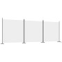 Biombo divisor de 3 paneles de tela blanco 525x180 cm de vidaXL, Divisores de ambientes - Ref: Foro24-350278, Precio: 52,62 €...