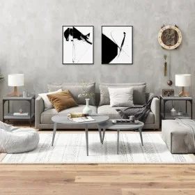 Mesas auxiliares 2 uds contrachapada gris Sonoma 40x40x40 cm de vidaXL, Mesas de centro - Ref: Foro24-819384, Precio: 54,99 €...