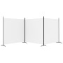 Biombo divisor de 3 paneles de tela blanco 525x180 cm de vidaXL, Divisores de ambientes - Ref: Foro24-350278, Precio: 52,62 €...