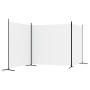 Biombo divisor de 3 paneles de tela blanco 525x180 cm de vidaXL, Divisores de ambientes - Ref: Foro24-350278, Precio: 52,62 €...