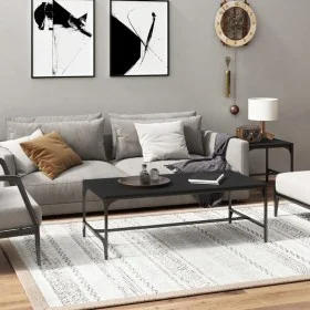 Mesa de centro madera contrachapada negro 80x50x35 cm de vidaXL, Mesas de centro - Ref: Foro24-819392, Precio: 39,22 €, Descu...