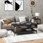 Mesa de centro de madera contrachapada negro 100x50x40 cm de vidaXL, Mesas de centro - Ref: Foro24-819362, Precio: 55,64 €, D...