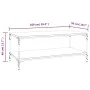 Mesa de centro de madera contrachapada negro 100x50x40 cm de vidaXL, Mesas de centro - Ref: Foro24-819362, Precio: 55,01 €, D...