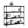 Estantería madera contrachapada y acero negro 100x33x100 cm de vidaXL, Librerías y estanterías - Ref: Foro24-819357, Precio: ...