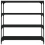 Estantería madera contrachapada y acero negro 100x33x100 cm de vidaXL, Librerías y estanterías - Ref: Foro24-819357, Precio: ...