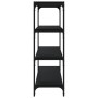 Estantería madera contrachapada y acero negro 100x33x100 cm de vidaXL, Librerías y estanterías - Ref: Foro24-819357, Precio: ...
