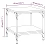 Mesa auxiliar de madera contrachapada negro 40x40x40 cm de vidaXL, Mesas de centro - Ref: Foro24-819377, Precio: 26,90 €, Des...
