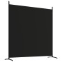 Biombo divisor de 3 paneles de tela negro 525x180 cm de vidaXL, Divisores de ambientes - Ref: Foro24-350281, Precio: 50,81 €,...