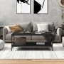 Mesa de centro madera contrachapada negro 80x50x40 cm de vidaXL, Mesas de centro - Ref: Foro24-819367, Precio: 53,78 €, Descu...
