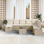 Conjunto de sofá de jardín 9 pcs Beige 55 x 62 x 69 cm en Sofás de exterior | Comprar online en Foru.es
