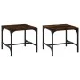 Side tables 2 units smoked oak plywood 40x40x35 cm by vidaXL, Coffee table - Ref: Foro24-819407, Price: 28,71 €, Discount: %
