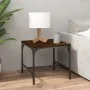 Side tables 2 units smoked oak plywood 40x40x35 cm by vidaXL, Coffee table - Ref: Foro24-819407, Price: 28,71 €, Discount: %