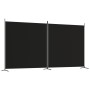Biombo divisor de 2 paneles de tela negro 348x180 cm de vidaXL, Divisores de ambientes - Ref: Foro24-350277, Precio: 40,14 €,...