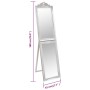 Espejo de pie plateado 45x180 cm de vidaXL, Espejos - Ref: Foro24-351526, Precio: 84,34 €, Descuento: %