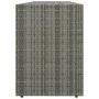 Armario de almacenaje de jardín ratán PE gris 198x55,5x80 cm de vidaXL, Taquillas y armarios de almacenamiento - Ref: Foro24-...